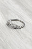 fashion rice crystal heart ring