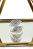 leaf crystal ring necklace set