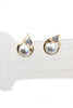 full crystal pearl necklace earring set
