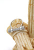 fashion silver crystal reel ring