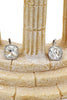 simple rounded square crystal earrings