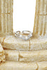 fashion mini pearl ring earrings set