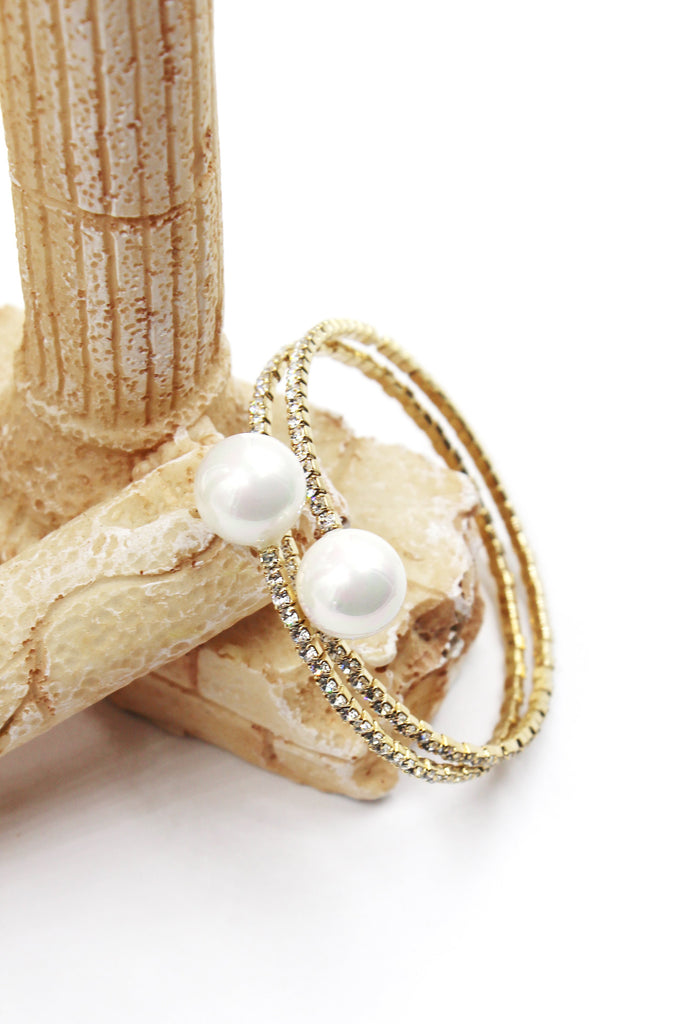 Fashion simple pearl bracelet set