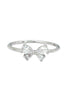 cute bow crystal ring