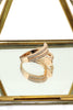 fashion micro pave crystal belt ring
