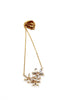 fashion small flower crystal earrings necklace set