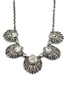 Fine fashion silver crystal necklace