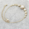elegant fashion crystal earrings bracelet set