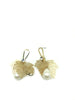 Gold Leaves Pearl Earrings