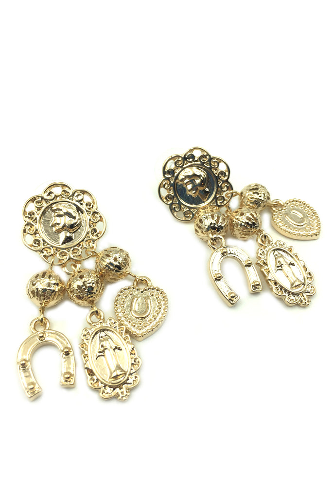 Gold Coins Earrings