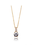 elegant rose gold crystal necklace