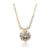 fashion mini X front crystal necklace