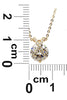 fashion mini X front crystal necklace