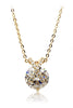 fashion mini X front crystal necklace