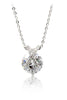 fashion mini X front crystal necklace