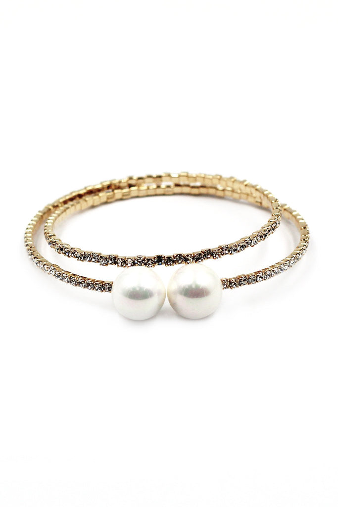 Fashion simple pearl bracelet set