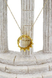 fashion big crown pendant necklace