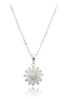 noble shiny crystal earrings necklace set