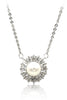 lovely pearl crystal necklace