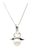 lovely pearl angel necklace
