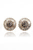 fashion clear crystal gold earrings