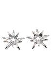 fashion picks crystal silver earrings