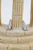 noble silver diamond earrings