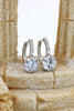 noble silver diamond earrings