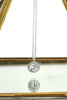 simple crystal earrings necklace set