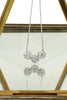 fashion crystal ball earrings necklace set