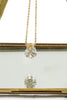 fashion mini X front crystal necklace