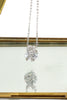 fashion mini X front crystal necklace