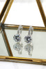 noble silver diamond earrings