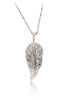 leaf crystal ring necklace set