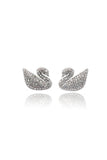 temperament wild little swan crystal earrings
