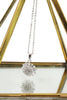 noble shiny crystal earrings necklace set