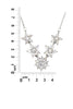 mini crystal flowers clavicle necklace