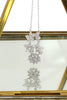 mini crystal flowers clavicle necklace