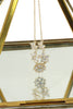 mini crystal flowers clavicle necklace