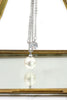 exquisite double-chain crystal pearl necklace