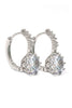 noble silver diamond earrings