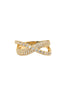 fashion intersect crystal ring