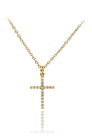 rose gold angel crystal necklace
