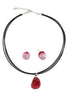 Fashion red crystal original set