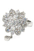 bonzer crystal flower small pendant ring