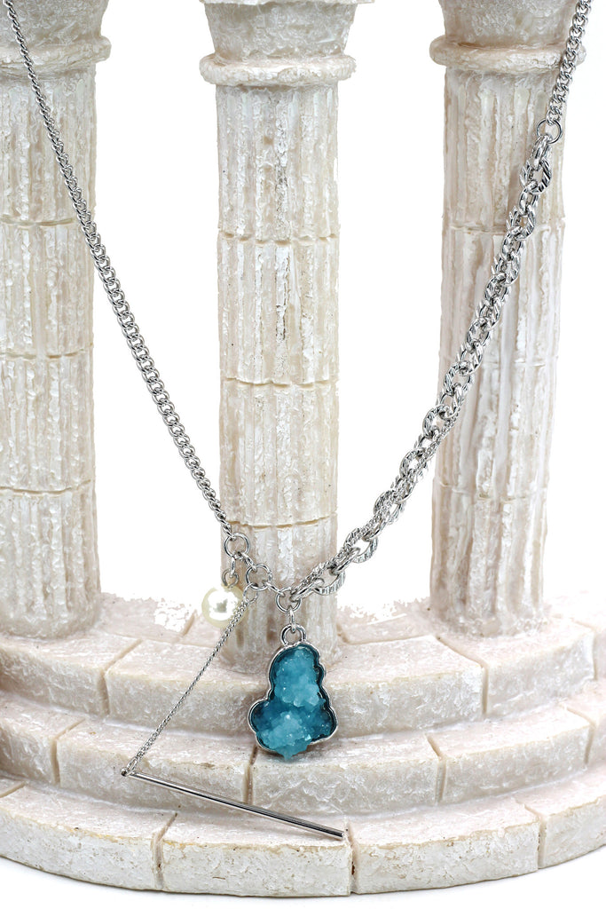 fashion natural crystal necklace