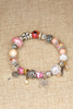 colorful bead flower bracelet