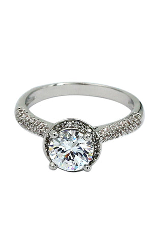fashion multilayer crystal ring