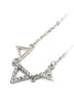 Mini triangles crystal necklace