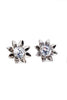 brilliant flower crystal necklace earrings set
